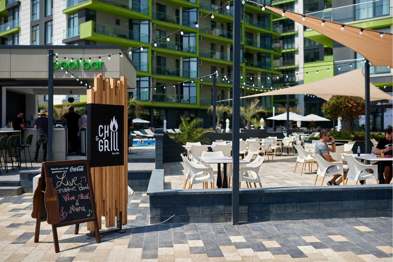 Blue Lagoon Aparthotel Pool & Spa Mamaia Nord ナボダリ エクステリア 写真